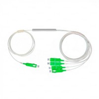 Разветвитель план 1х4 окон SC/APC 9/125 вывод 1,5м буфер 0.9мм 1260/1650 Cabeus (FCT-PLC-1/4-9-SC/A-1.5-0.9)