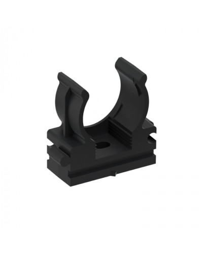 CFQ20 Держатель (клипса) для труб, для монтажного пистолета D20мм, цвет чёрный (50шт) Экопласт (41520BL) в Муроме Держатели, клипсы, скобы Pintop.ru