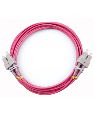 Шнур оптический duplex SC-SC 50/125 mm OM4 7м LSZH Cabeus FOP-50-OM4-SC-SC-7m в Муроме Патч-корды оптические Pintop.ru