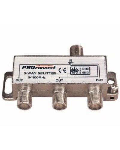Делитель ТВ х 3 под F разъём 5-1000 МГц (10шт/уп) PROCONNECT 05-6022 в Муроме Коммутационные изделия Pintop.ru