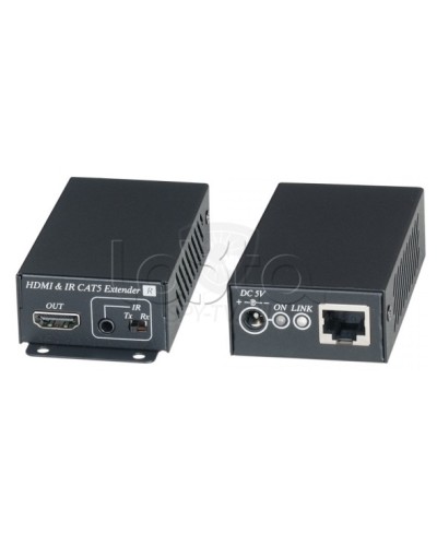 Комплект для передачи HDMI сигнала с ИК повторителем по одному кабелю витой пары SC&T HE02EI в Муроме Видеоусилители, Модуляторы, Делители Pintop.ru