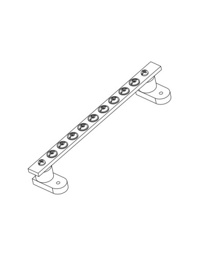 Панель заземления 200 мм / 200 А в Муроме Аксессуары для стоек и шкафов Pintop.ru