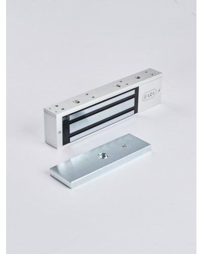 R-Lock RL-EM350-L0S - Электромагнитный замкок, 350кг, DC12/24B, цвет серебристый сатинированный алюминий RAL 7047 в Муроме Электромагнитные замки Pintop.ru