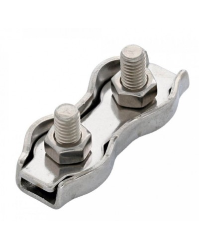 Зажим троса двойной D4мм Duplex (100шт/уп) Промрукав (PR08.3889) в Муроме Держатели, клипсы, скобы Pintop.ru