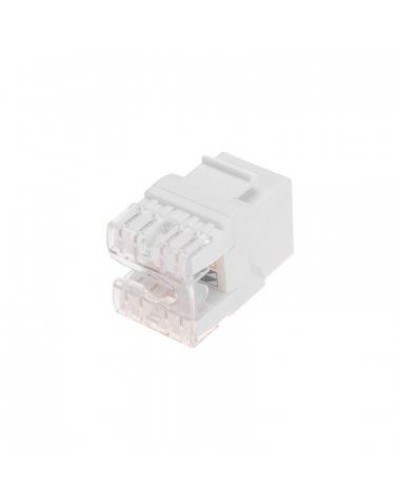 Модуль Keystone Jack RJ-45(8P8C), UTP неэкранированный, CAT 5e, тип 180 градусов, белый REXANT PRO 02-0060 в Муроме Модули Keystone Pintop.ru