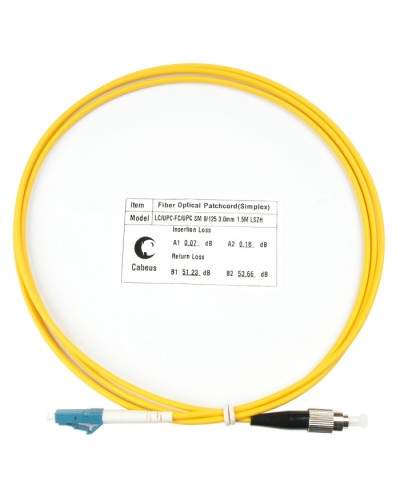 Шнур оптический simplex LC-FC 9/125 sm 1,5м LSZH Cabeus FOP(s)-9-LC-FC-1,5m в Муроме Патч-корды оптические Pintop.ru