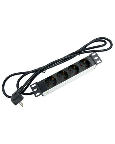 Блок евророзеток для 10 шкафов, горизонтальный, 4 розетки, 16 A Cabeus PDU-4P-2EU в Муроме Блоки розеток Pintop.ru