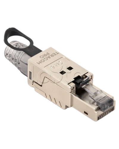 Коннектор TERACOM PRO полевой заделки RJ-45 (8P8C) экран. STP для кабеля Cat.6A EKF (TRP-PLUG-6ASTP-FST) в Муроме Коннекторы Pintop.ru