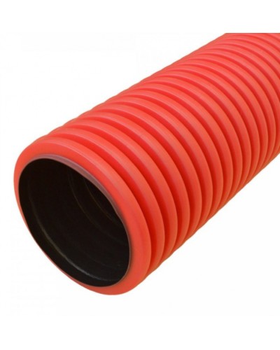 Труба гофрированная двустенная ПНД жесткая тип 450 (SN6) красная д200 5,7м (11,4м/уп) Промрукав (PR15.0210) в Муроме Труба гофрированная Pintop.ru