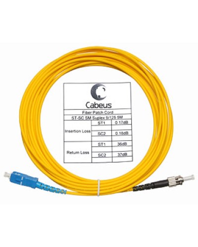 Шнур оптический simplex LC-SC 9/125 sm 1,5 м LSZH Cabeus FOP(s)-9-LC-SC-1,5m в Муроме Патч-корды оптические Pintop.ru