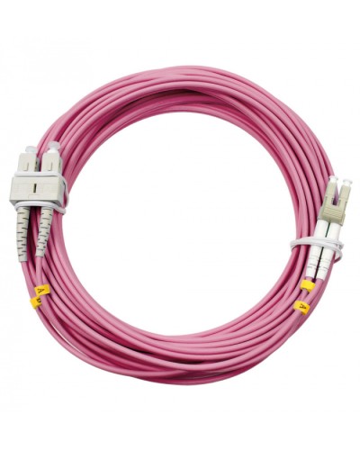 Шнур оптический duplex LC-SC 50/125 mm OM4 20м LSZH Cabeus FOP-50-OM4-LC-SC-20m в Муроме Патч-корды оптические Pintop.ru