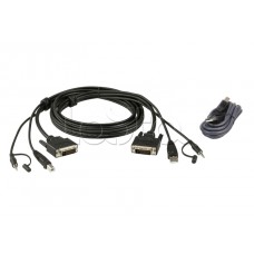 Комплект кабелей USB, DVI-D Dual Link для защищенного KVM-переключателя (1.8м) ATEN 2L-7D02UDX2