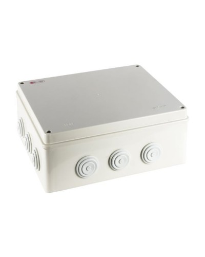 Коробка огн. Е110 о/п, 300х250х120,12 вых.,IP65, 4Р серый Экопласт (43050HF-GR) в Муроме Распределительные коробки Pintop.ru