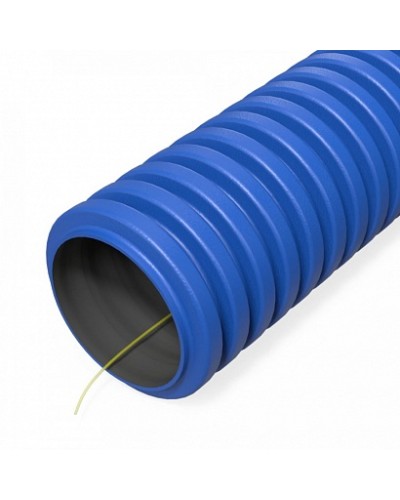 Труба гофрированная двустенная ПНД гибкая тип 450 (SN34) с/з синяя d32 мм (100м/уп) Промрукав (PR15.0254) в Муроме Труба гофрированная Pintop.ru