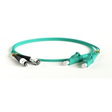 Патч-корд волоконно-оптический Hyperline FC-D2-503-FC/PR-SC/PR-H-1M-LSZH-AQ