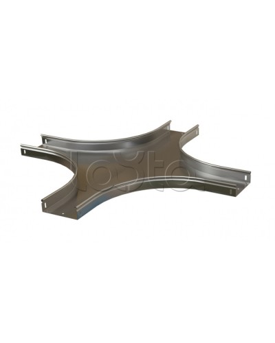 Ответвитель X-образный горизонтальный плавный Hyperline RST-CXS-600-50-0,8-R100-SZ в Муроме Аксессуары для лотков Pintop.ru