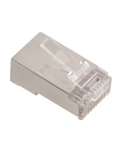 Коннектор RJ45 тип EZ, 8P8C, STP, Cat.5e, универсальный, 50 микрон,100 шт. LANMASTER (LAN-EZ45-8P8C/S5E-100) в Муроме Коннекторы и разъемы Pintop.ru