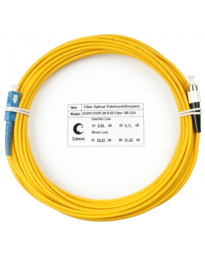 Шнур оптический simplex SC-FC 9/125 sm 25м LSZH Cabeus FOP(s)-9-SC-FC-25m в Муроме Патч-корды оптические Pintop.ru