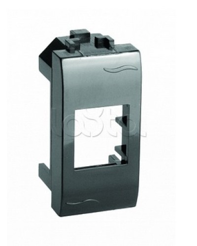 Адаптер для информационных разъемов Keystone, черный, 1мод. DKC (77607N) в Муроме Аксессуары для стоек и шкафов Pintop.ru