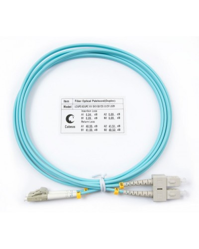 Шнур оптический duplex LC-SC 50/125 mm OM3 1,5м LSZH Cabeus FOP-50-LC-SC-1,5m в Муроме Патч-корды и пигтейлы Pintop.ru