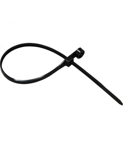 Хомут-стяжка нейлоновый под винт 4.8х200 мм чёрный (100шт/уп) REXANT 07-0205 в Муроме Стяжки-хомуты Pintop.ru