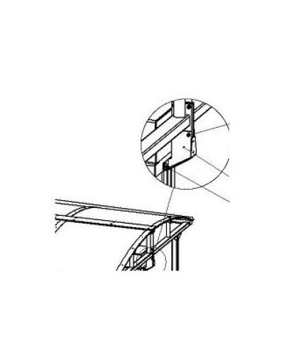 Кронштейн для стыковки турникета PERCo-RF01 0-11 в Муроме Дополнительное оборудование для СКУД Pintop.ru