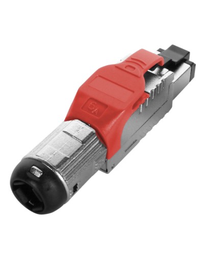 Разъем полевой оконцовки RJ-45 Hyperline (PLUE-8P8C-S-C6A-SH-RD) в Муроме Коннекторы Pintop.ru