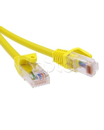 Патч-корд неэкранированный CAT6 U/UTP 4х2, LSZH, желтый, 5м DKC RN6UU4550YL в Муроме Патчкорды (медные) Pintop.ru