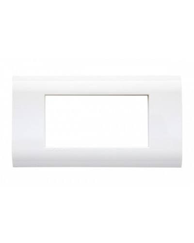 Рамка для модулей 22,5x45,0 мм 4 модуля, белая Eurolan (16M-00-04WT) в Муроме Комбинированные настенные розетки Pintop.ru