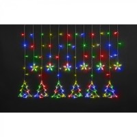 Гирлянда Navigator 95 126 NGF-D033-04 (бахрома звезды и елочки RGBY 2.5*1м IP20)