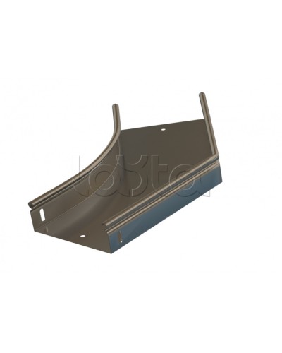 Угол 45° горизонтальный плавный Hyperline RST-AHS45-400-80-0,8-R100-SZ в Муроме Аксессуары для лотков Pintop.ru