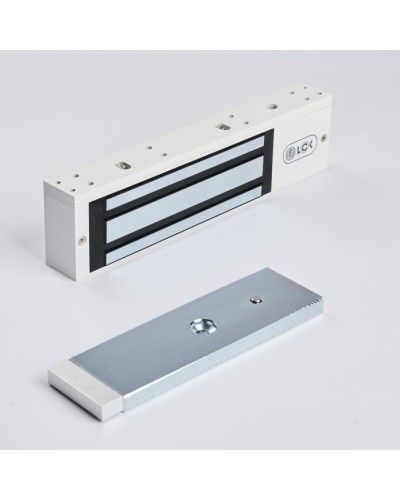 R-Lock RL-EM350-LSW - Электромагнитный замкок, 350кг, DC12/24B, цвет белый, RAL9016(белый), два датчика втроены в корпус замка: датчик Холла и магнито-контактный датчик в Муроме Электромагнитные замки Pintop.ru