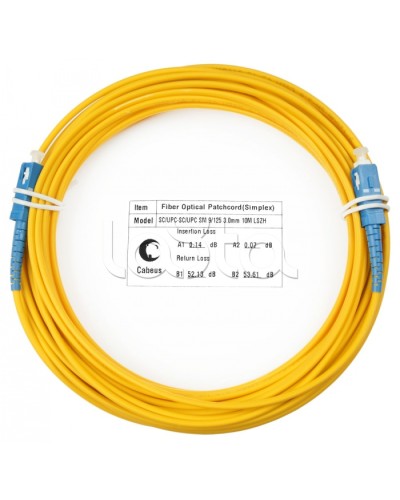 Шнур оптический simplex SC-SC 9/125 SM 15 м LSZH Cabeus FOP(s)-9-SC-SC-15M в Муроме Патч-корды оптические Pintop.ru