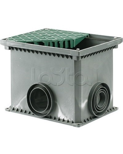 Колодец переходной смотровой 335х240х255 с крышкой для двустенных труб DKC 025002 в Муроме Повороты, муфты, тройники Pintop.ru