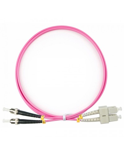 Шнур оптический duplex SC-ST 50/125 mm OM4 1м LSZH Cabeus FOP-50-OM4-SC-ST-1m в Муроме Патч-корды оптические Pintop.ru
