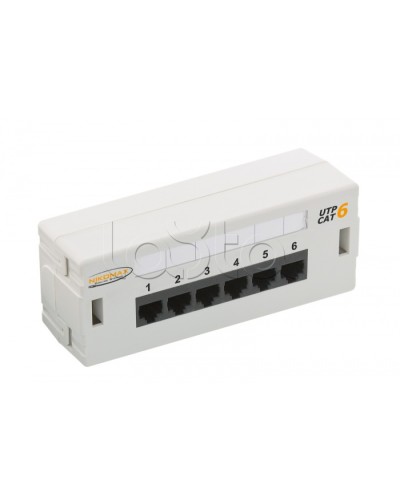 Патч-панель 19, 6xRJ45 NIKOMAX (NMC-WP06UE2-GY) в Муроме Патч панель Pintop.ru