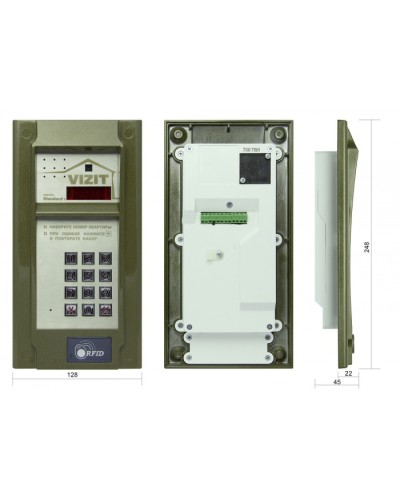 Блок вызова до 200 абонентов Vizit БВД-N201FCP в Муроме Блоки вызова многоабонентные Pintop.ru