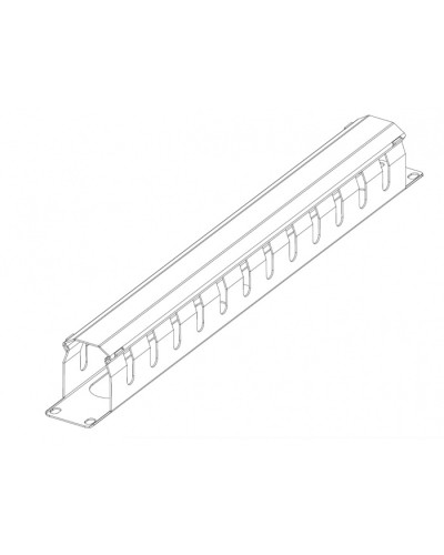 Органайзер горизонтальный 19 1U с крышкой ЦМО ГКЗ-1U-9005 в Муроме Кабельные органайзеры Pintop.ru