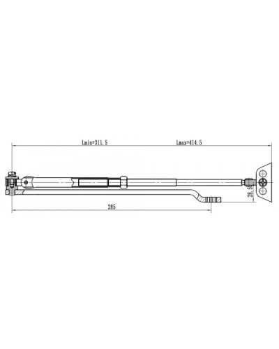 Рычаг удлиненный Vizit Рычаг-503 LONG в Муроме Дополнительное оборудование для СКУД Pintop.ru