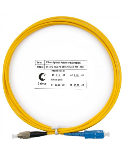 Шнур оптический simplex SC-FC 9/125 sm 3м LSZH Cabeus FOP(s)-9-SC-FC-3m в Муроме Патч-корды оптические Pintop.ru