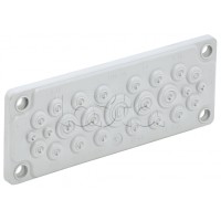 TITAN Ввод кабельный мембр. 25 отв. d=5-26мм IP65 серый IEK (TI-00D-MC-025-65)