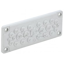 TITAN Ввод кабельный мембр. 25 отв. d=5-26мм IP65 серый IEK (TI-00D-MC-025-65)