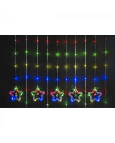 Гирлянда Navigator 95 014 NGF-D035-03 (бахрома звезды и фигурки RGBY 3*0.6м IP20 в Муроме Источники света(Лампы) Pintop.ru