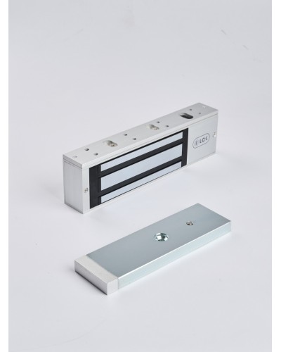 R-Lock RL-EM500-LSS - Электромагнитный замкок, 500кг, DC12/24B, цвет серебристый сатинированный алюминий RAL 7047, два датчика втроены в корпус замка: датчик Холла и магнито-контактный датчик в Муроме Электромагнитные замки Pintop.ru