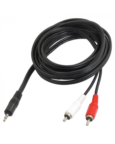 Шнур 3.5 мм стерео штекер - 2 RCA 7 м (10шт/уп) REXANT 17-4206 в Муроме Коннекторы Pintop.ru