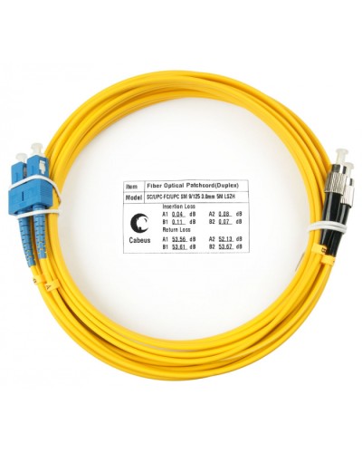 Шнур оптический duplex SC-FC 9/125 sm 5м LSZH Cabeus FOP(d)-9-SC-FC-5m в Муроме Патч-корды оптические Pintop.ru