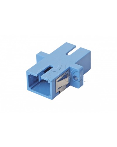 Оптический адаптер OS2, симплекс SC, с фланцами, синий Eurolan (36A-S2-SC-02BU) в Муроме Проходные адаптеры и розетки оптические Pintop.ru