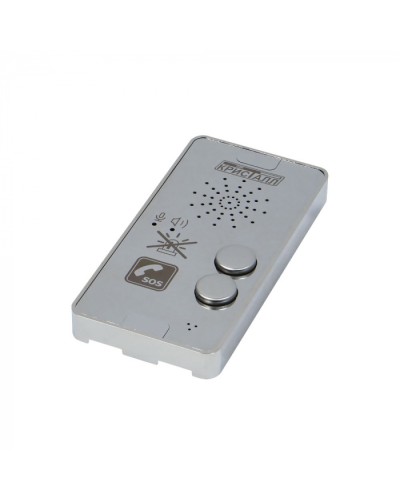 Переговорное устройство с кнопкой отключения оповещателя (зеркальная поверхность) Кристалл СДК-029.МГН.2 в Муроме Дополнительное оборудование для ОПС Pintop.ru