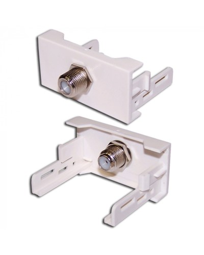 Вставка Mosaic 22.5x45 с RF-адаптером F-81, белая LANMASTER (LAN-WA-LP-RF-WH) в Муроме Коннекторы и разъемы Pintop.ru