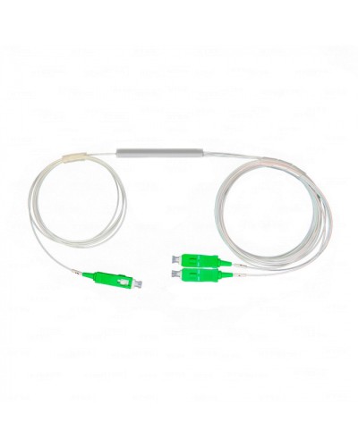 Разветвитель план 1х2 окон SC/APC 9/125 вывод 1,5м буфер 0.9мм 1260/1650 Cabeus (FCT-PLC-1/2-9-SC/A-1.5-0.9) в Муроме Оптические разветвители (сплиттеры) Pintop.ru